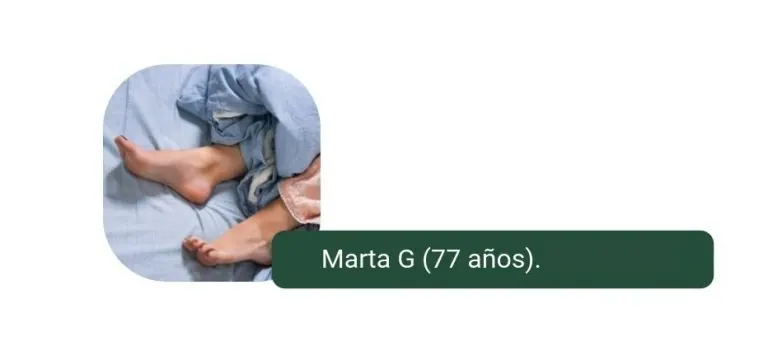 Testimonio paciente de Síndrome de Piernas Inquietas: Marta G. – 77 años